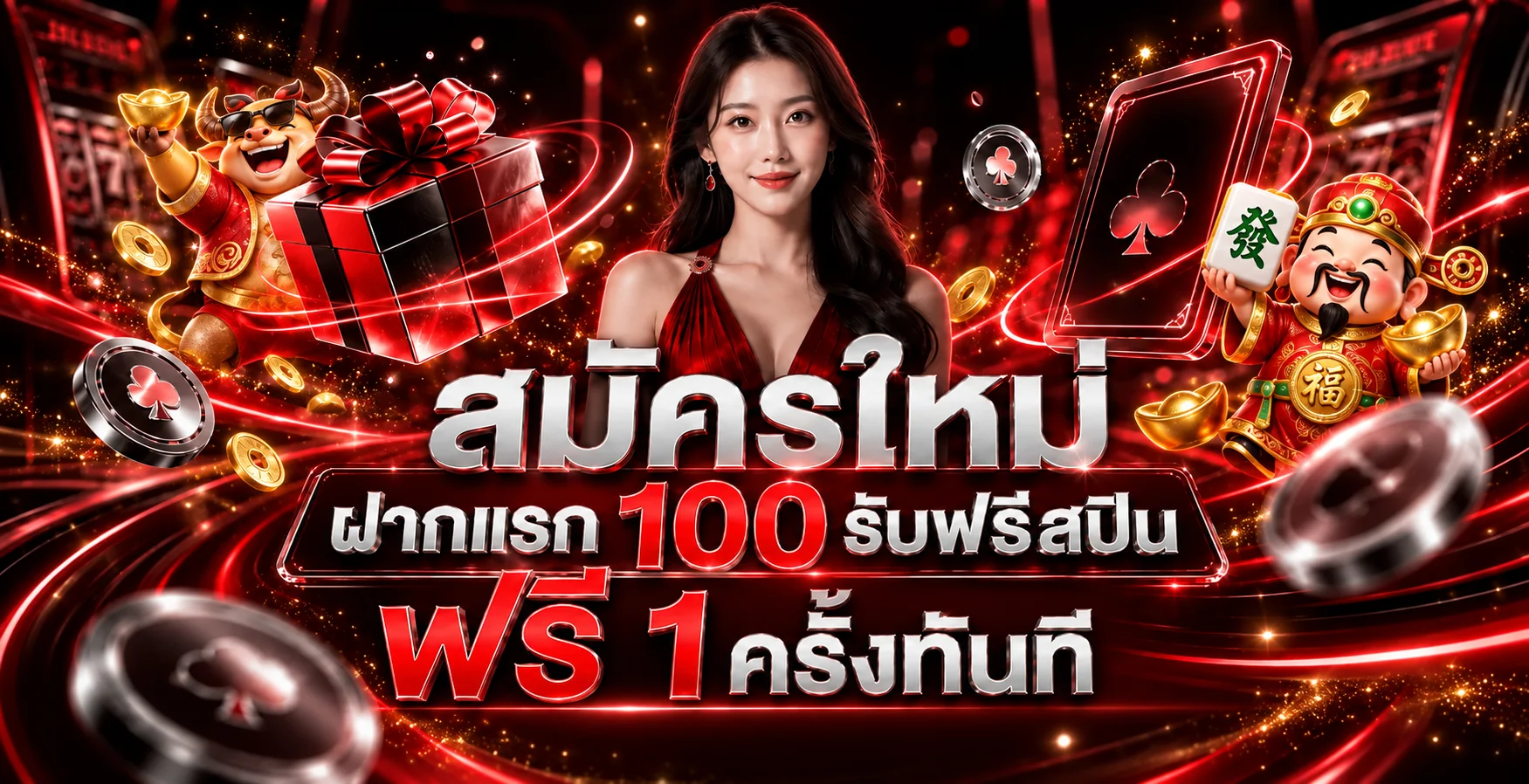 แบนเนอร์สมัครใหม่ OVERWIN789 พร้อมตัวละครเกมและของขวัญ